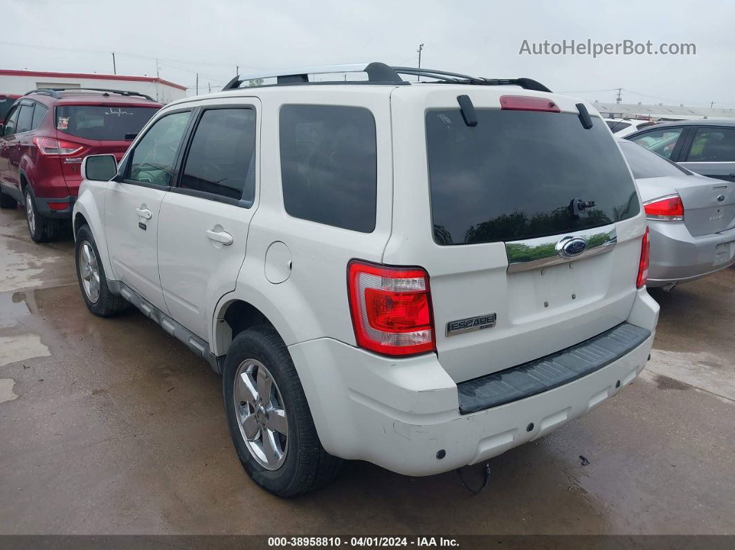 2009 Ford Escape Limited White vin: 1FMCU04G69KB78890