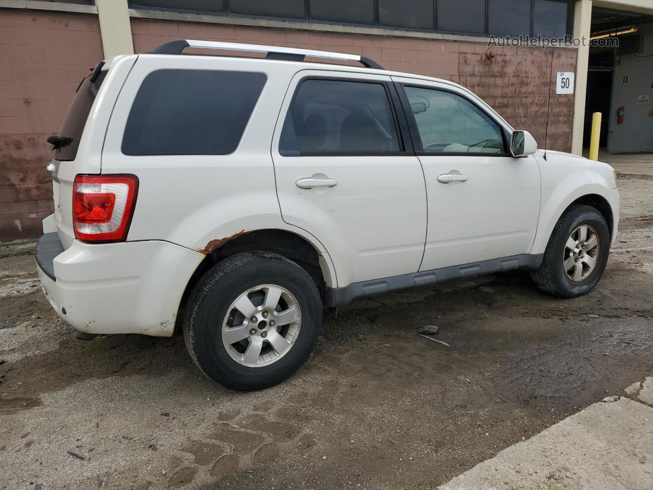 2009 Ford Escape Limited White vin: 1FMCU04G89KD14047