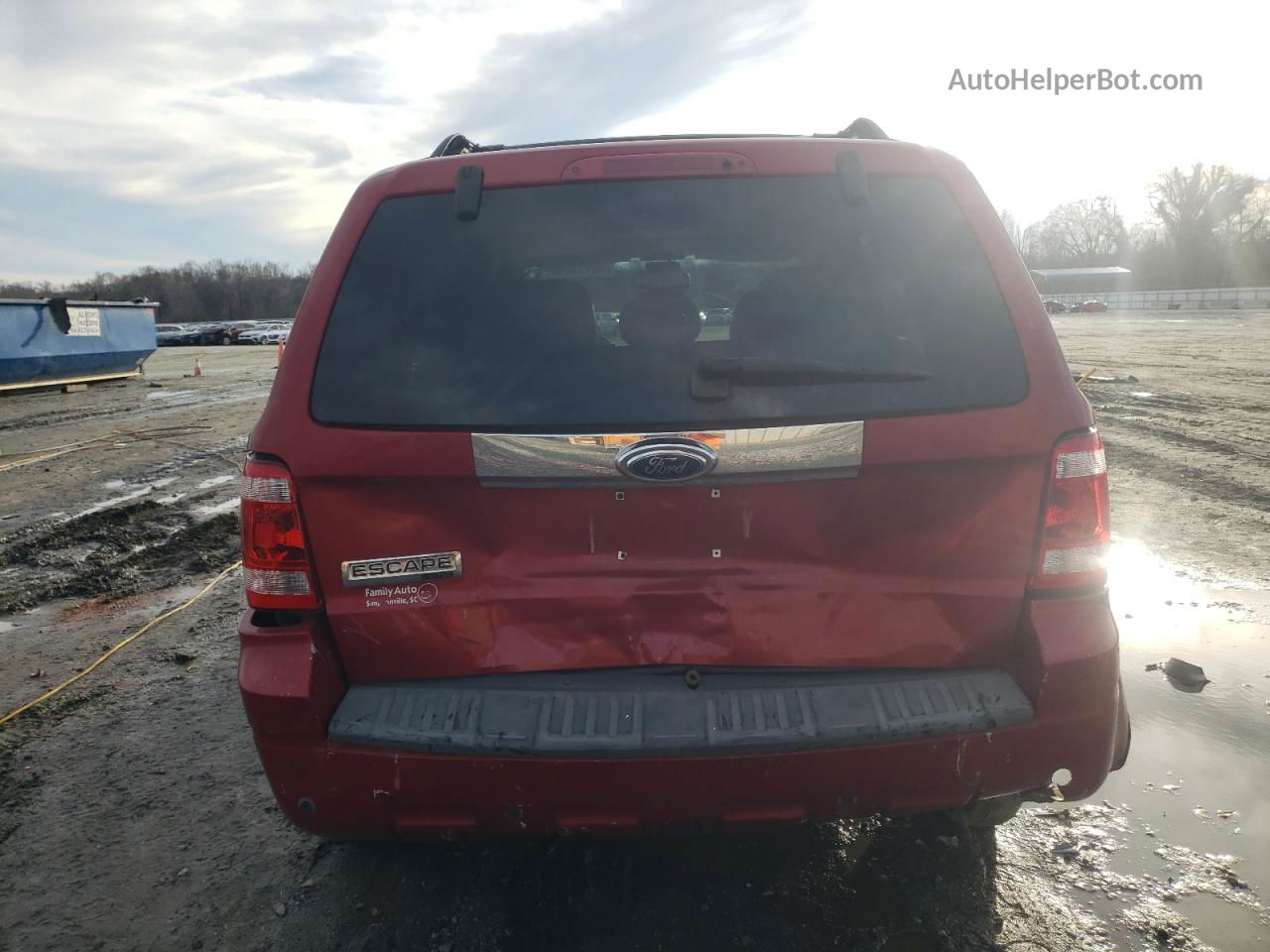 2009 Ford Escape Limited Red vin: 1FMCU04G99KC04771