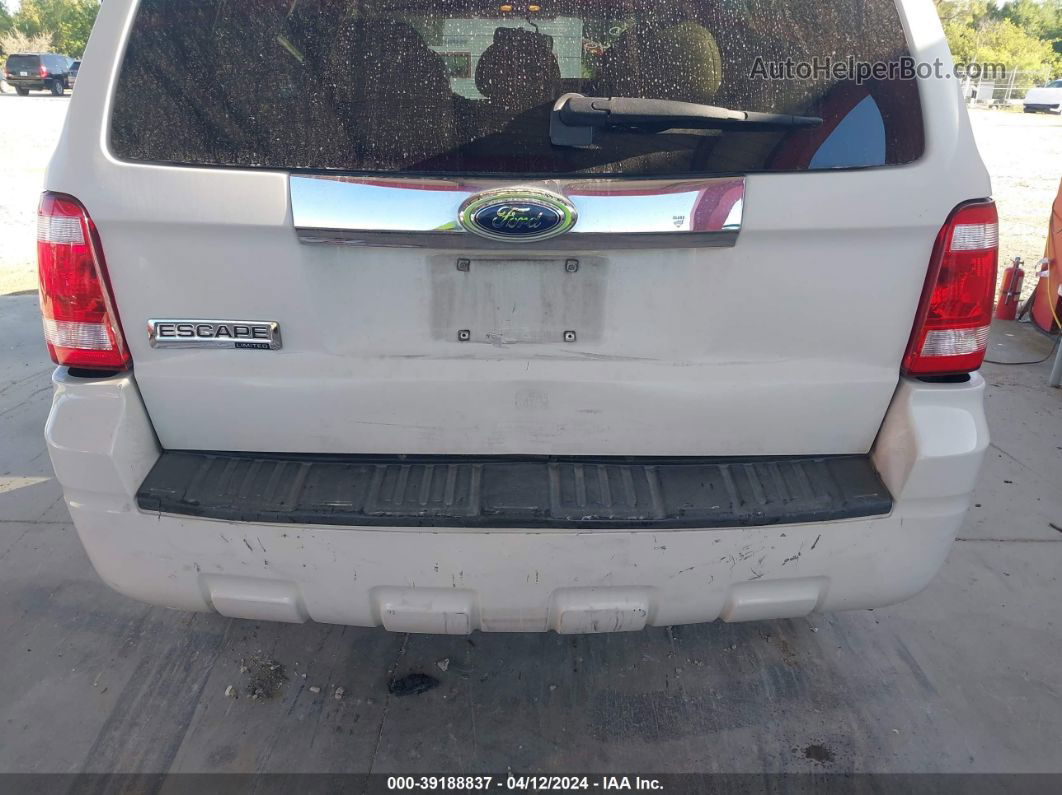 2009 Ford Escape Limited Белый vin: 1FMCU04G99KC26205