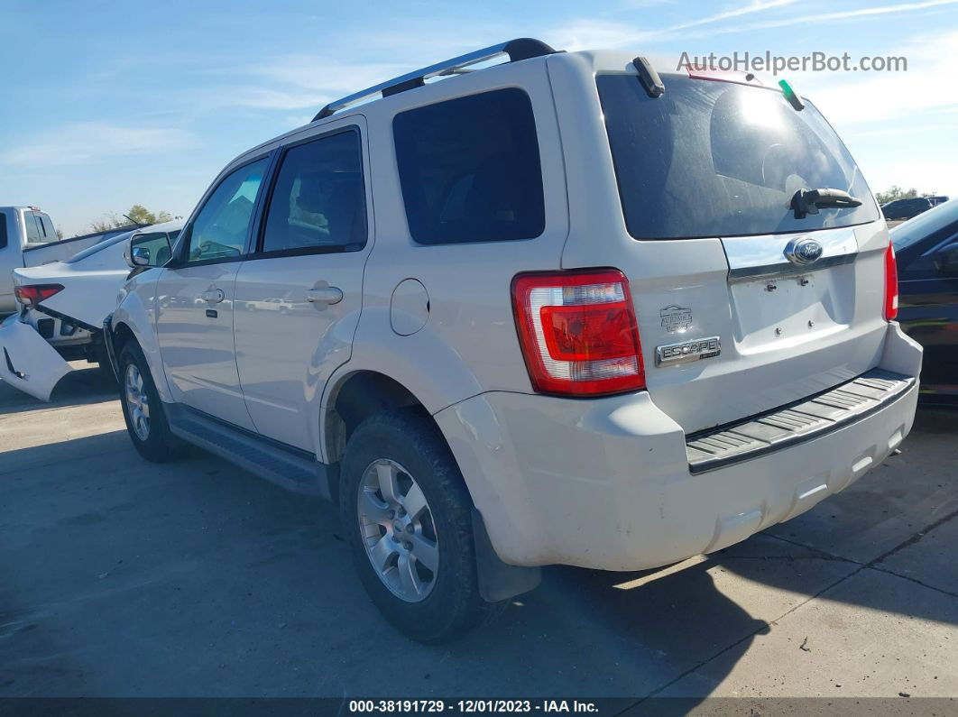 2009 Ford Escape Limited White vin: 1FMCU04GX9KB70971