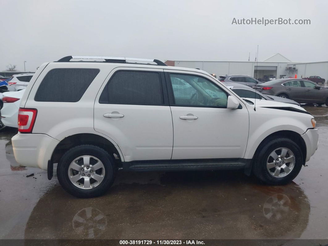 2009 Ford Escape Limited White vin: 1FMCU04GX9KB70971