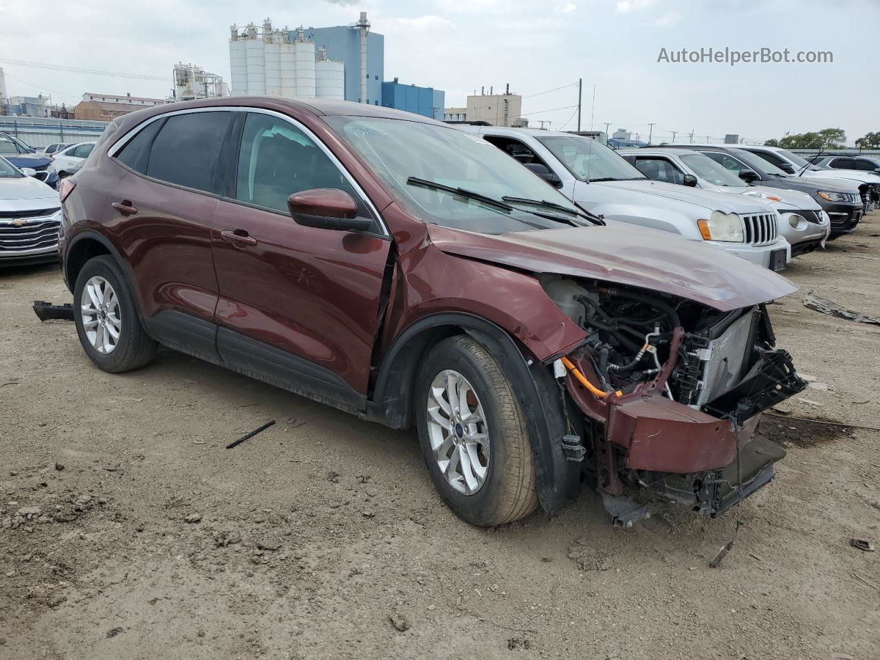 2021 Ford Escape Se Burgundy vin: 1FMCU0BZ5MUA23684