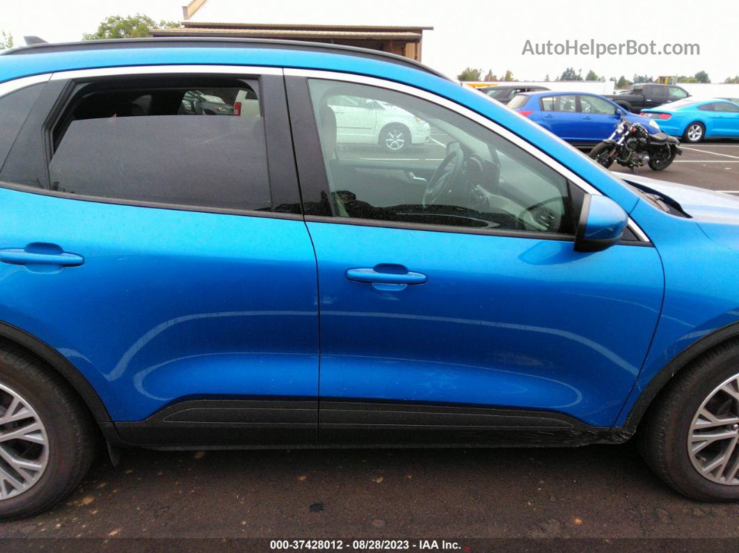 2021 Ford Escape Sel Hybrid Light Blue vin: 1FMCU0CZ4MUA52060