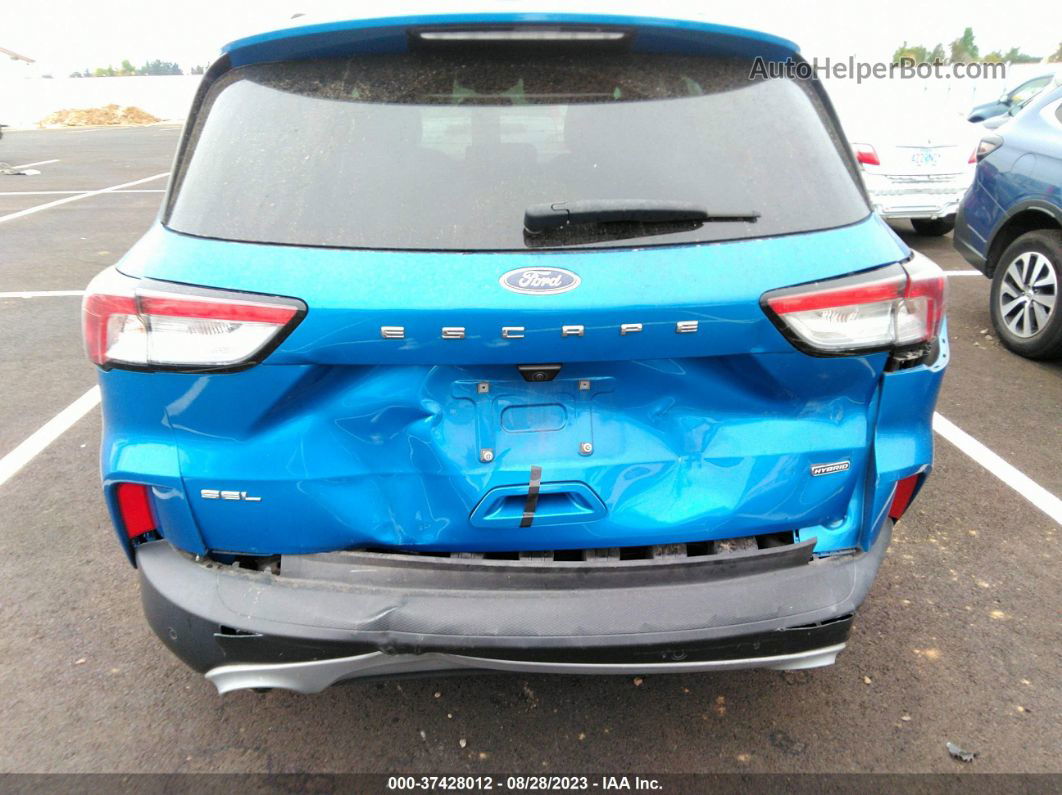 2021 Ford Escape Sel Hybrid Light Blue vin: 1FMCU0CZ4MUA52060