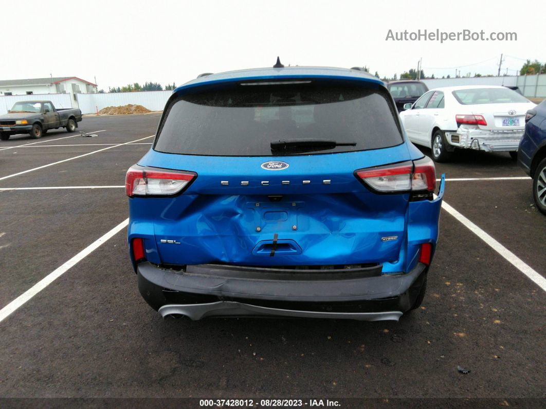 2021 Ford Escape Sel Hybrid Light Blue vin: 1FMCU0CZ4MUA52060