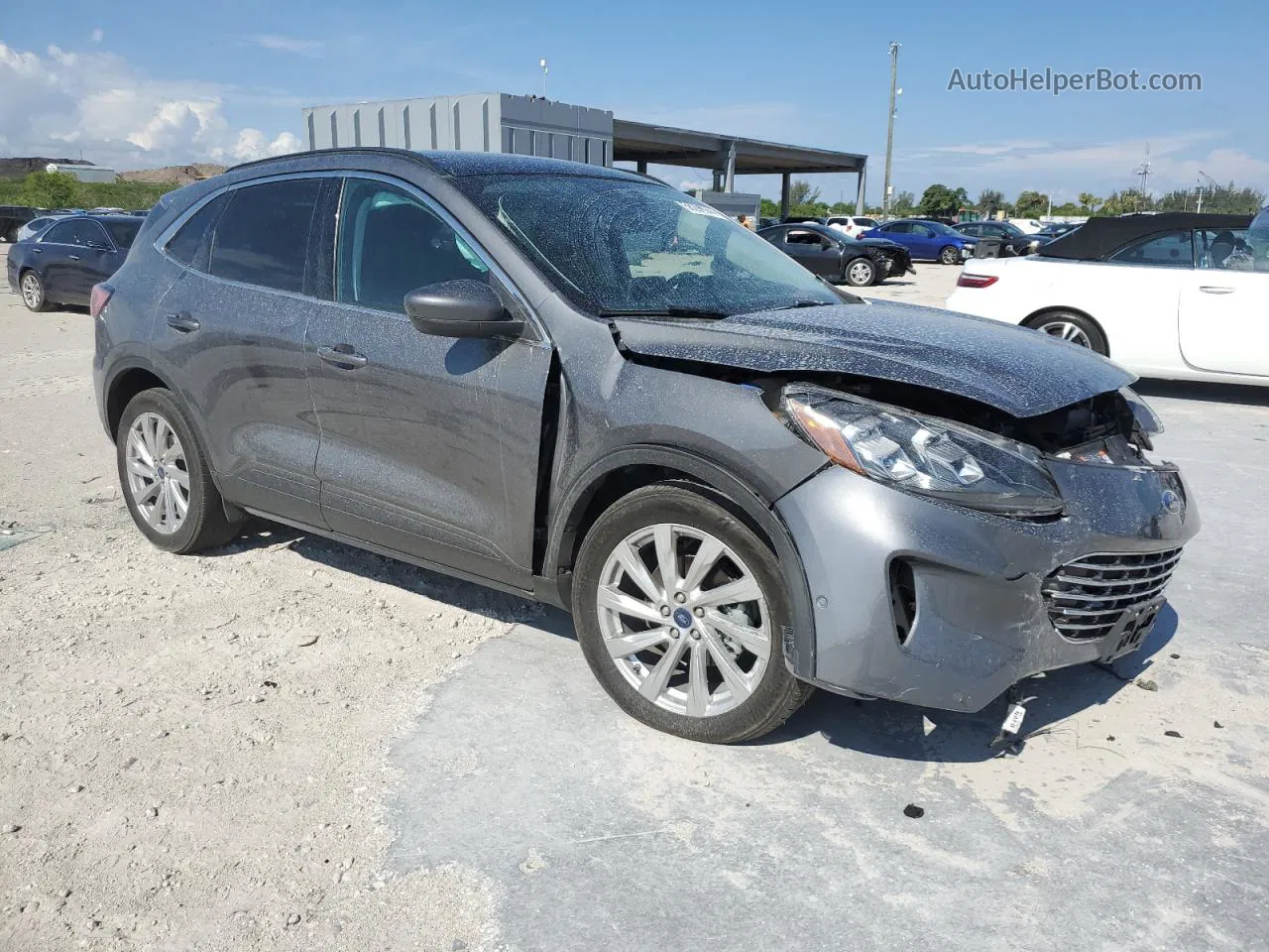 2021 Ford Escape Titanium Gray vin: 1FMCU0DZ8MUB04448