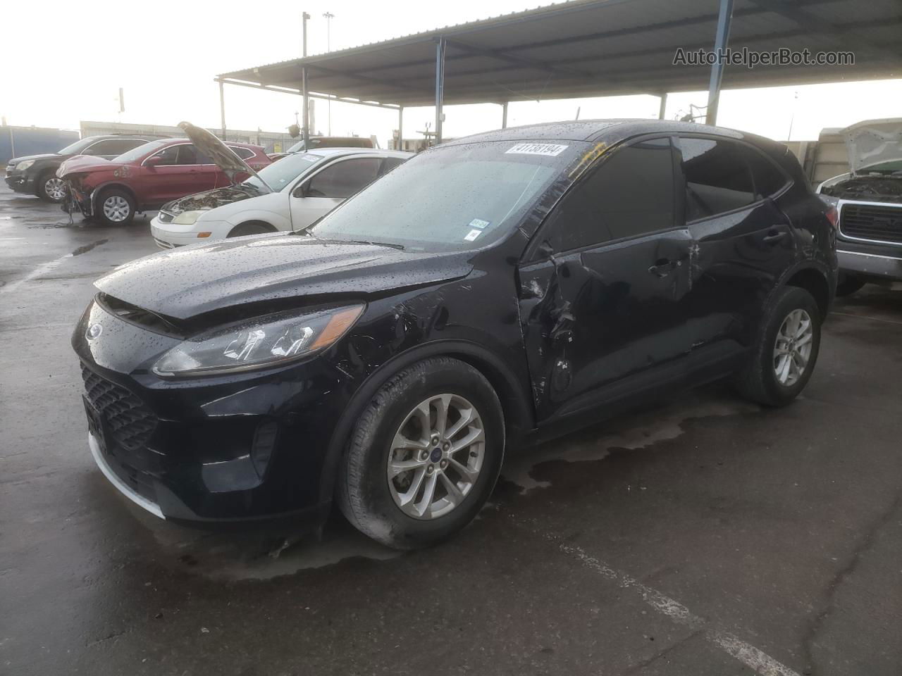 2021 Ford Escape S Blue vin: 1FMCU0F63MUA17690