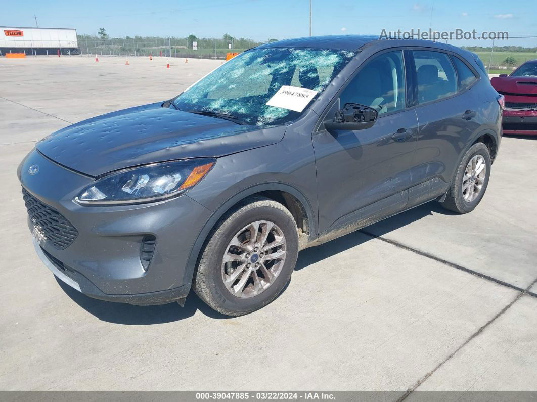 2021 Ford Escape S Gray vin: 1FMCU0F64MUA47619