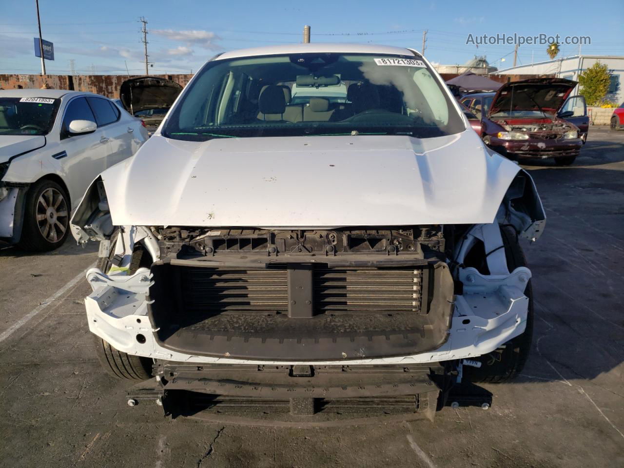 2021 Ford Escape S White vin: 1FMCU0F66MUB19131