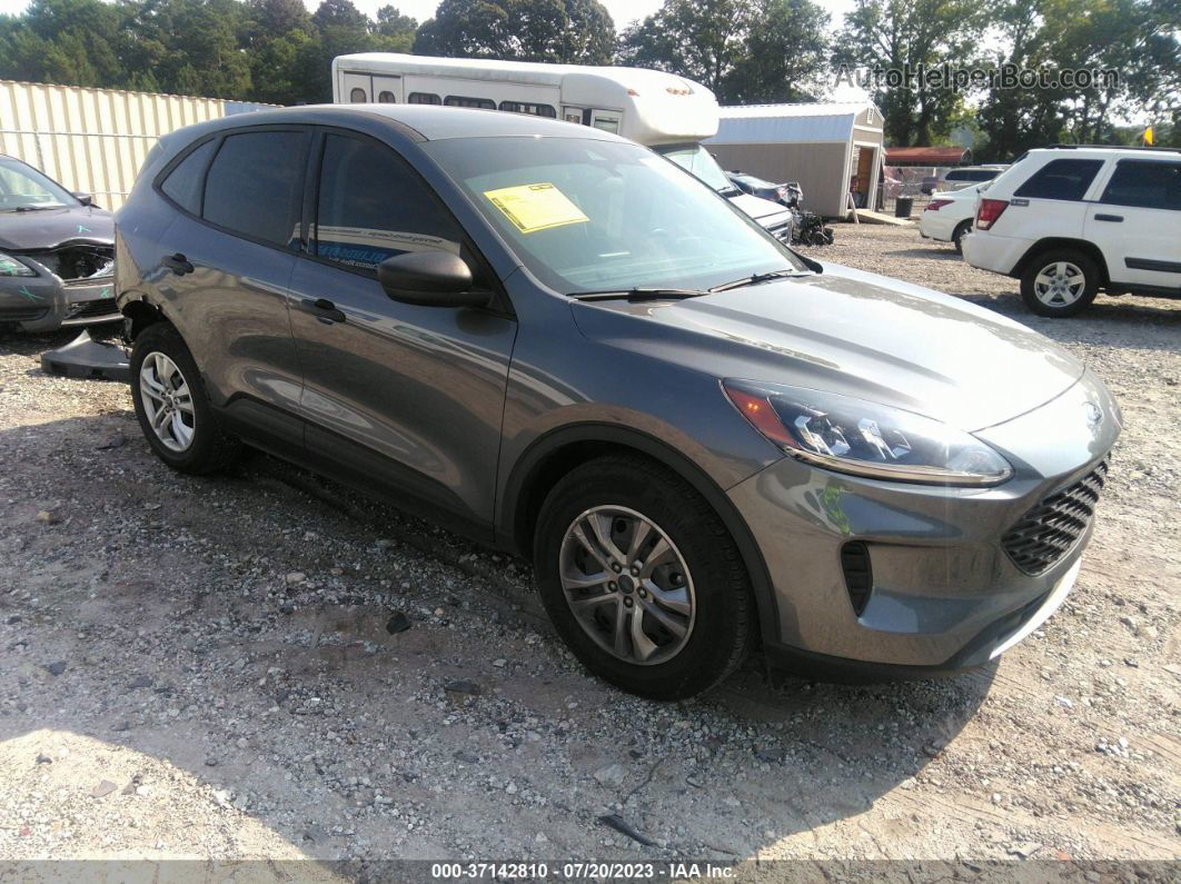 2021 Ford Escape S Gray vin: 1FMCU0F6XMUA96582