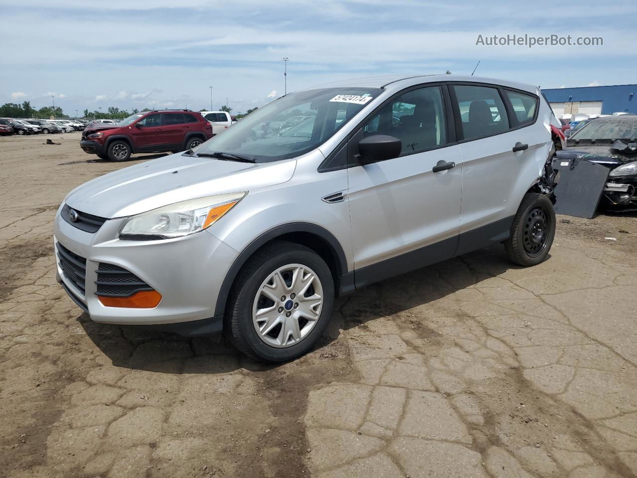 2013 Ford Escape S Серебряный vin: 1FMCU0F70DUA20488