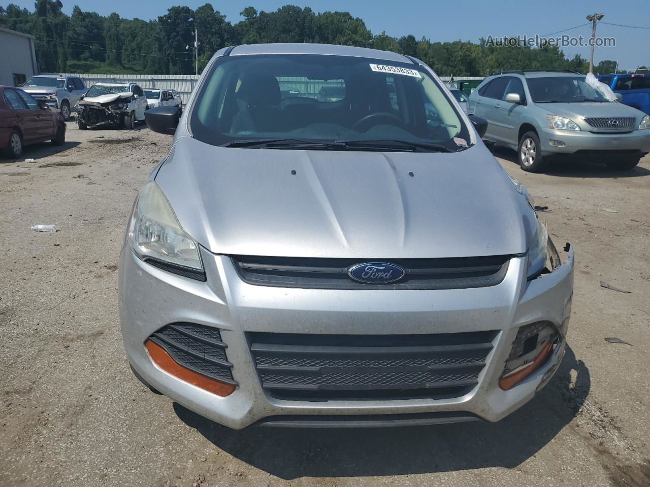 2013 Ford Escape S Silver vin: 1FMCU0F70DUD32732