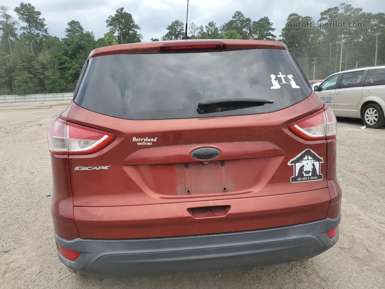 2014 Ford Escape S Коричневый vin: 1FMCU0F70EUD22252