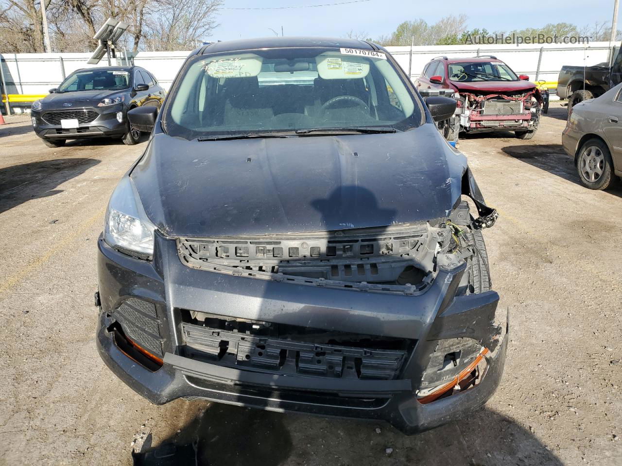 2015 Ford Escape S Gray vin: 1FMCU0F70FUB30170