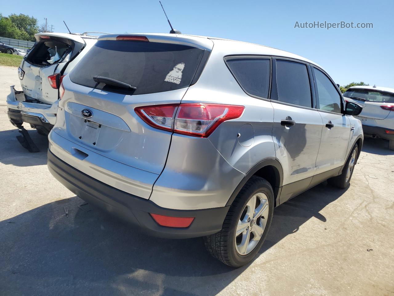 2015 Ford Escape S Silver vin: 1FMCU0F70FUB48796