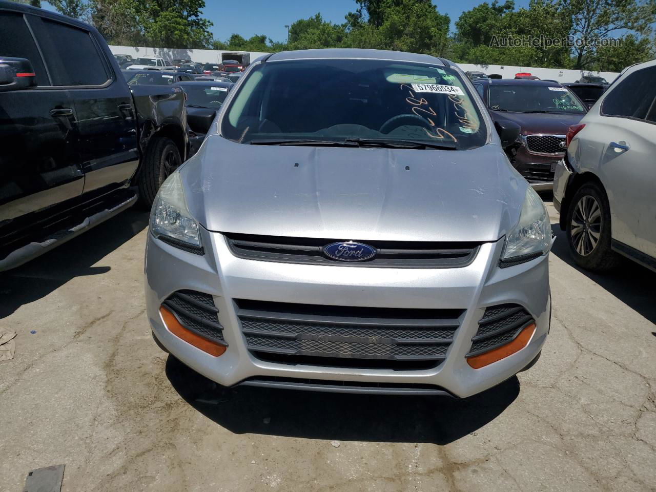 2015 Ford Escape S Silver vin: 1FMCU0F70FUB48796