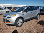 2015 Ford Escape S Silver vin: 1FMCU0F70FUB95777