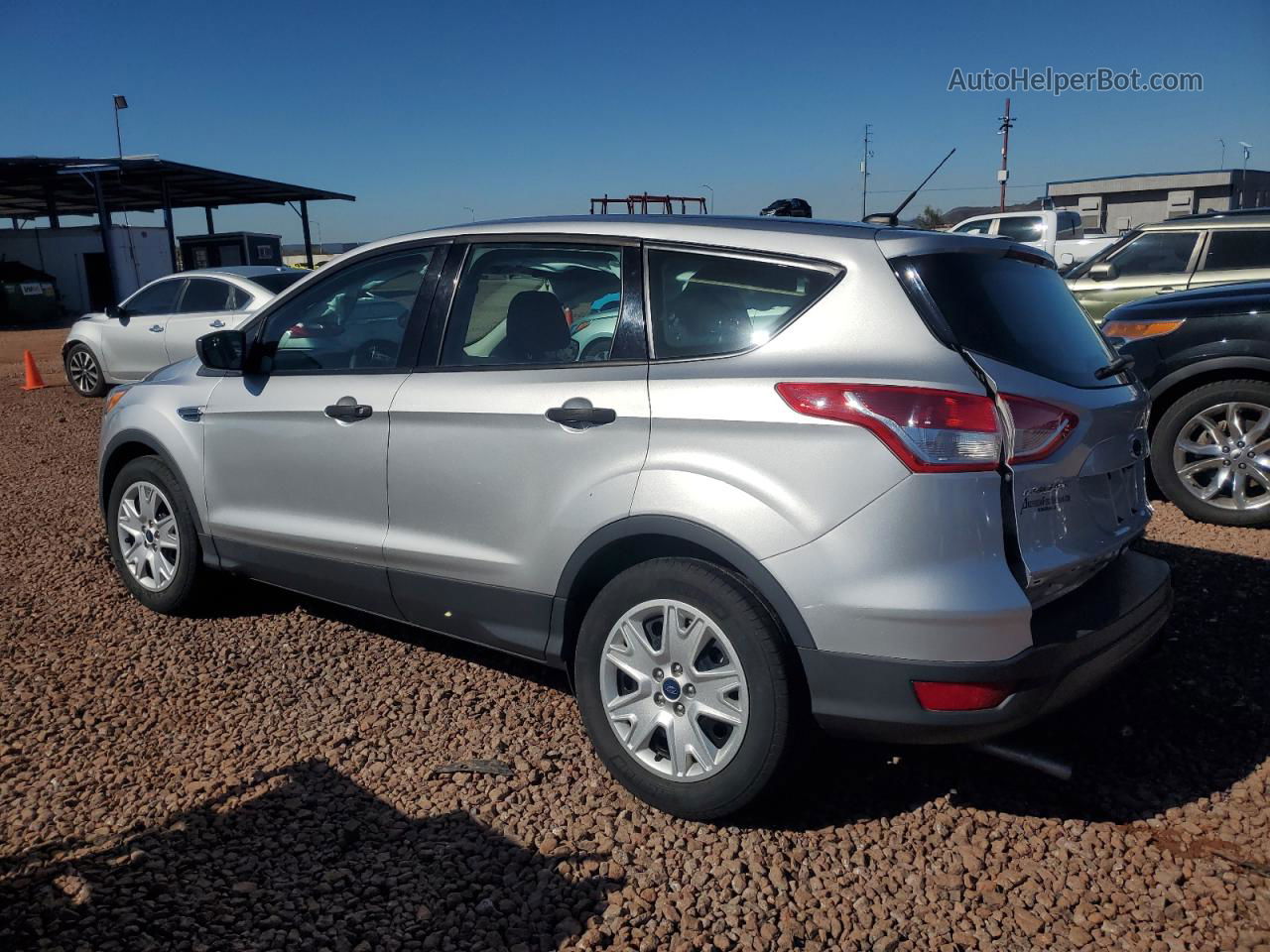 2015 Ford Escape S Silver vin: 1FMCU0F70FUB95777