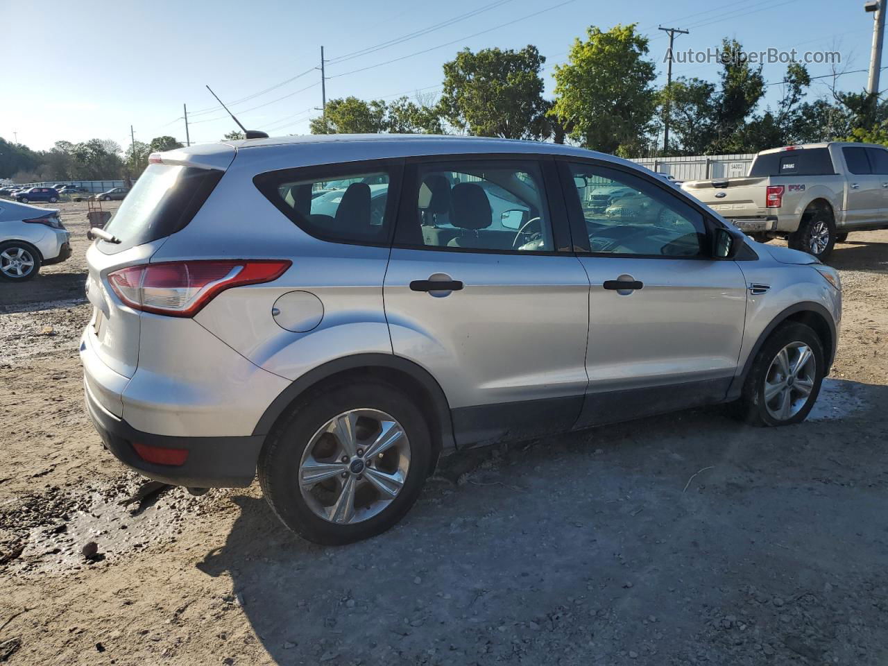 2016 Ford Escape S Silver vin: 1FMCU0F70GUB53112