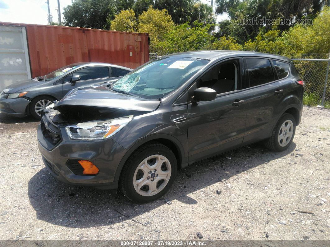 2017 Ford Escape S Gray vin: 1FMCU0F70HUD56664