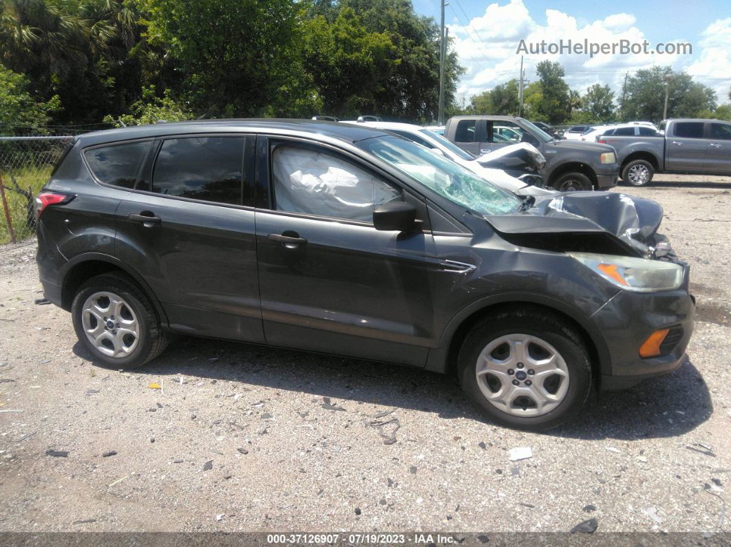 2017 Ford Escape S Gray vin: 1FMCU0F70HUD56664