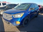 2017 Ford Escape S Синий vin: 1FMCU0F70HUE24106