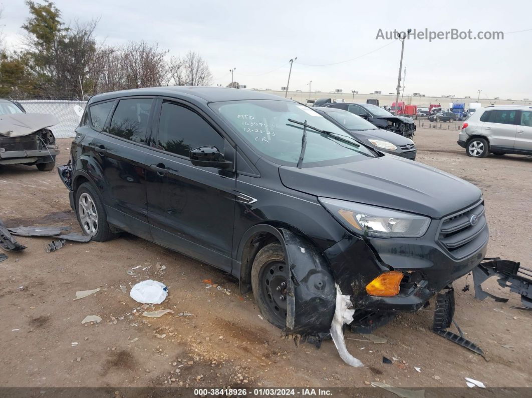 2019 Ford Escape S Black vin: 1FMCU0F70KUA11089