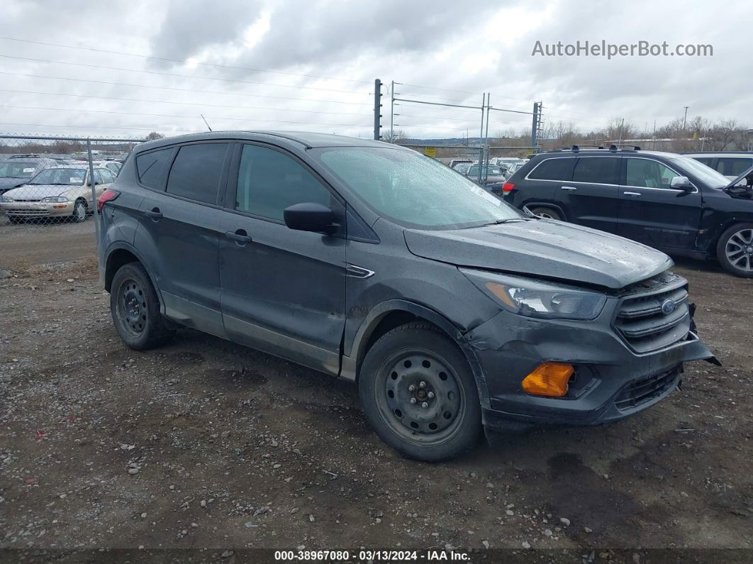 2019 Ford Escape S Gray vin: 1FMCU0F70KUA63709