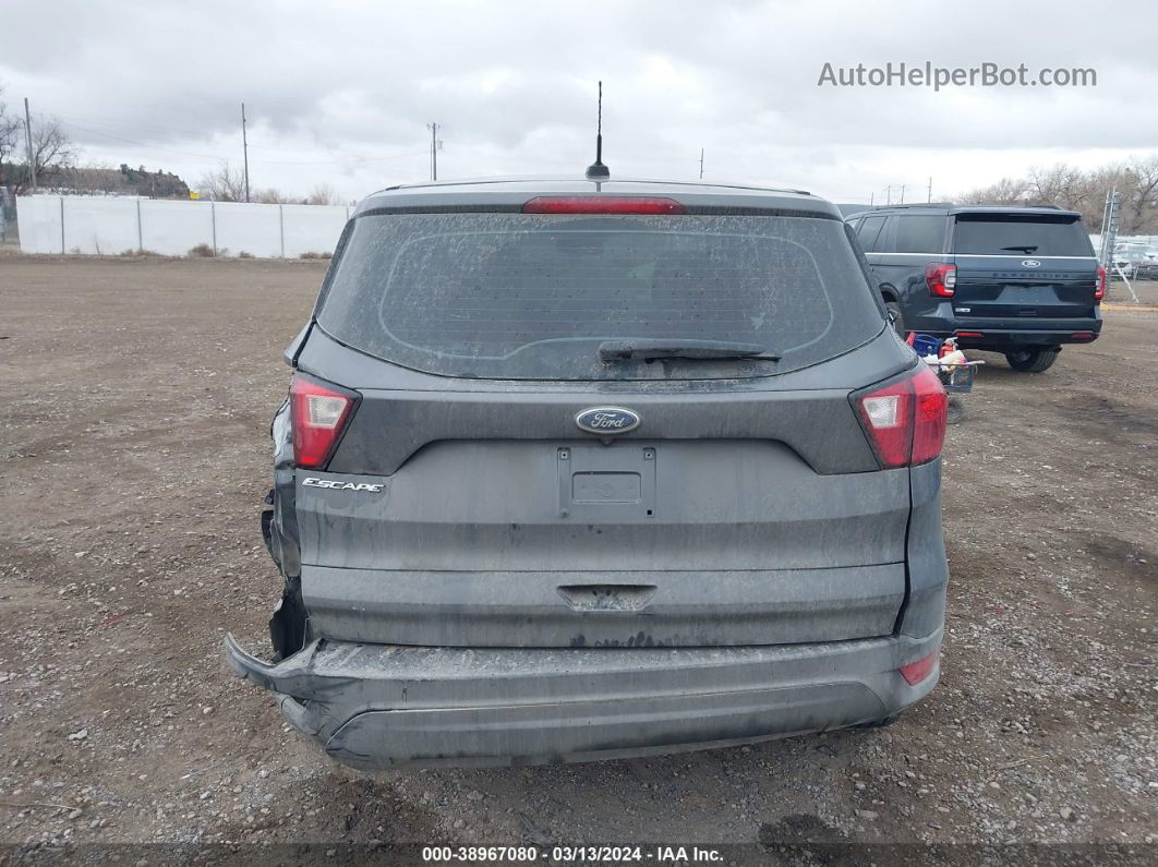 2019 Ford Escape S Gray vin: 1FMCU0F70KUA63709