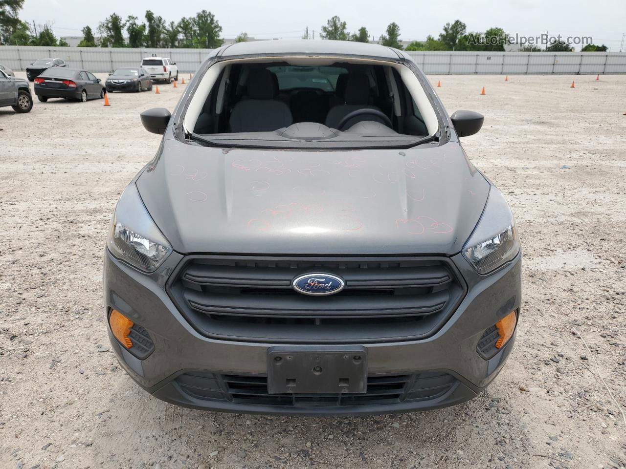 2019 Ford Escape S Gray vin: 1FMCU0F70KUA99948