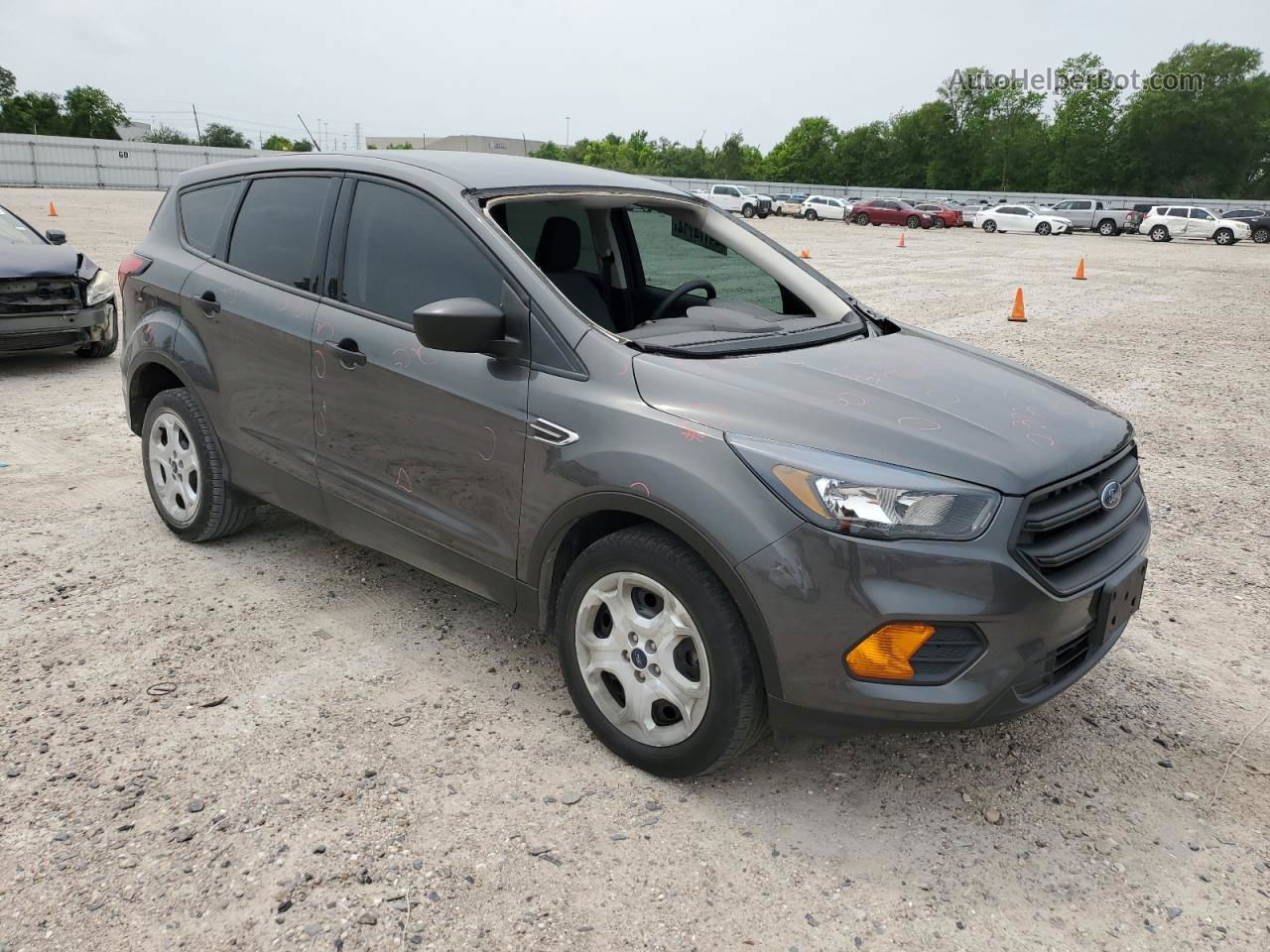 2019 Ford Escape S Gray vin: 1FMCU0F70KUA99948