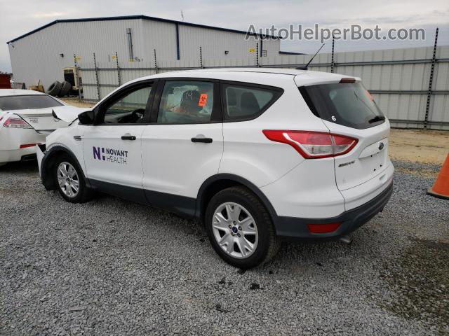 2013 Ford Escape S White vin: 1FMCU0F71DUC72749