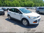 2013 Ford Escape S White vin: 1FMCU0F71DUD79137