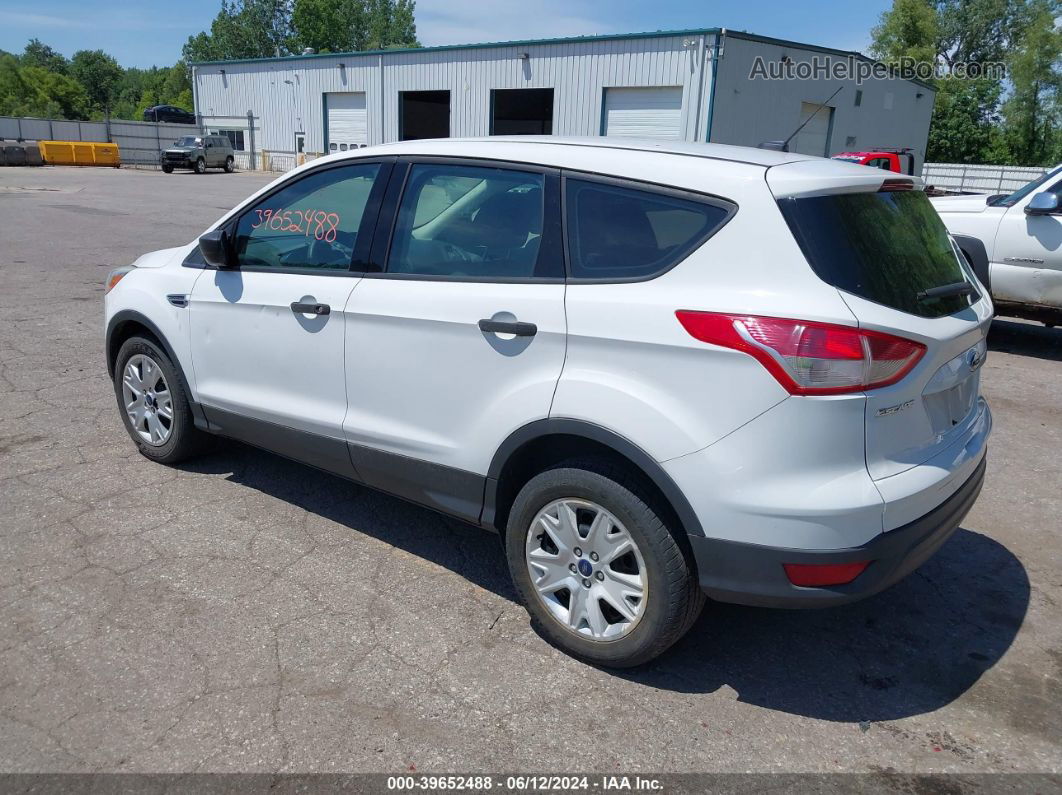 2013 Ford Escape S White vin: 1FMCU0F71DUD79137