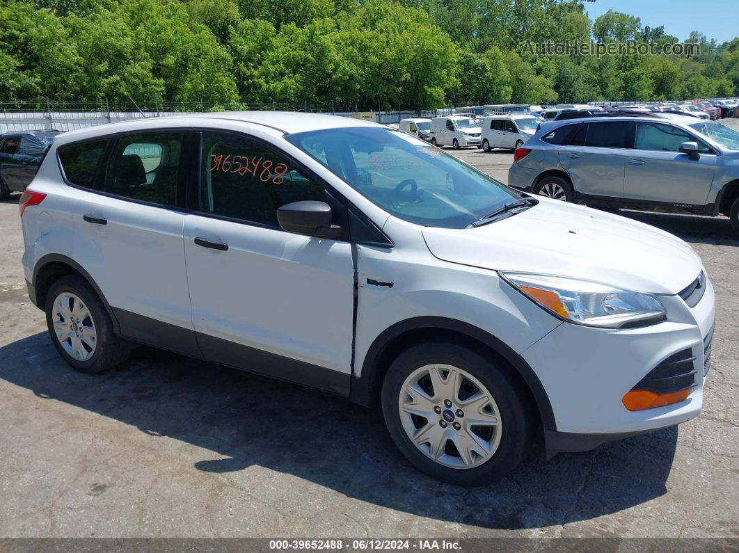 2013 Ford Escape S Белый vin: 1FMCU0F71DUD79137