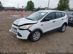 2014 Ford Escape S White vin: 1FMCU0F71EUC23830