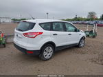 2014 Ford Escape S White vin: 1FMCU0F71EUC23830