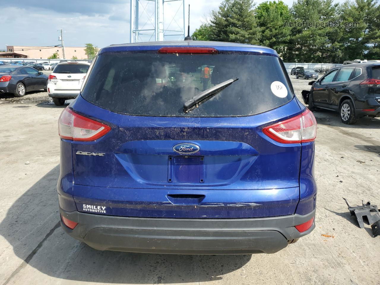 2014 Ford Escape S Blue vin: 1FMCU0F71EUD02897