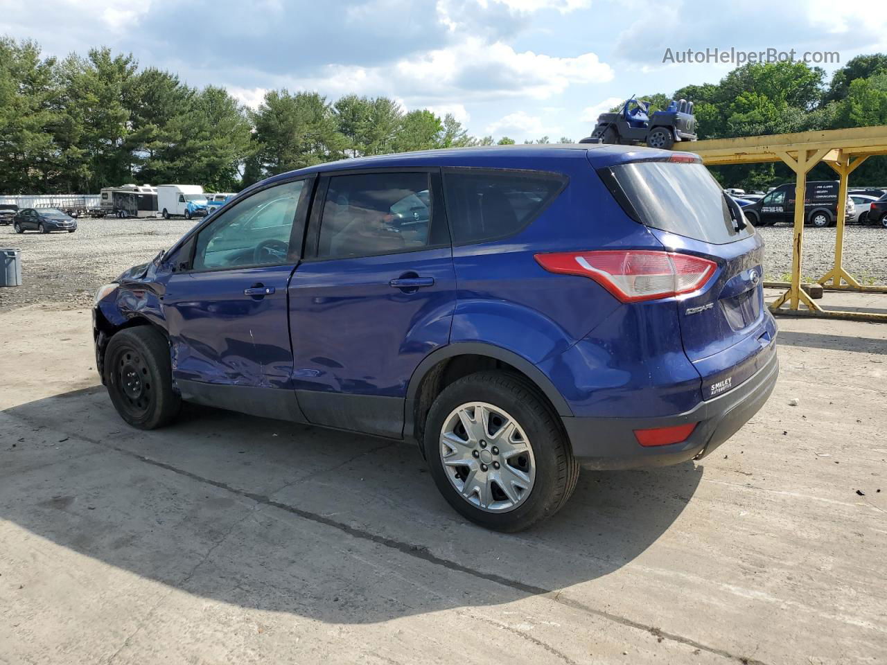 2014 Ford Escape S Blue vin: 1FMCU0F71EUD02897