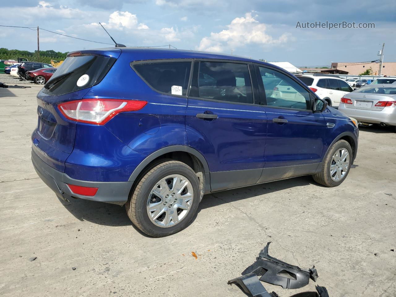 2014 Ford Escape S Blue vin: 1FMCU0F71EUD02897