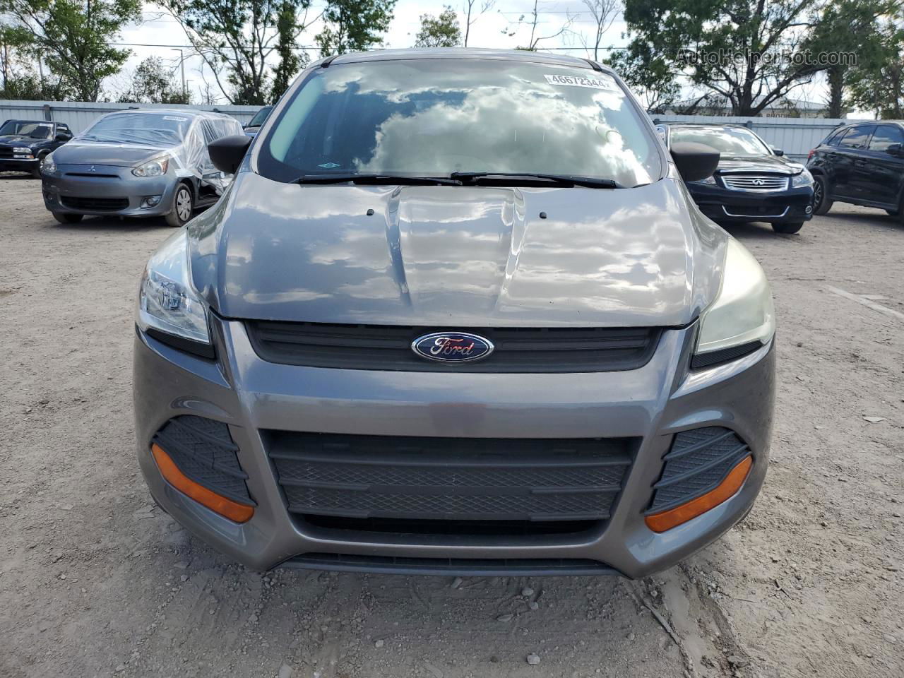 2014 Ford Escape S Gray vin: 1FMCU0F71EUD06402