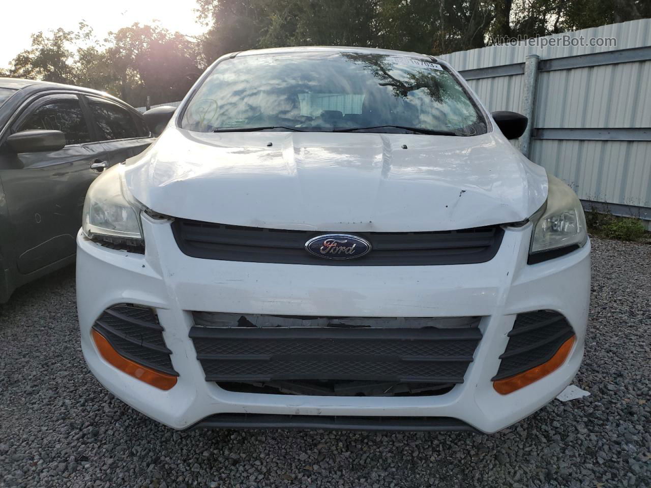 2014 Ford Escape S Белый vin: 1FMCU0F71EUD56166