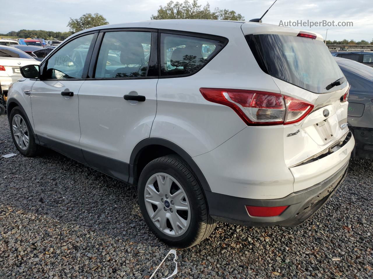 2014 Ford Escape S Белый vin: 1FMCU0F71EUD56166