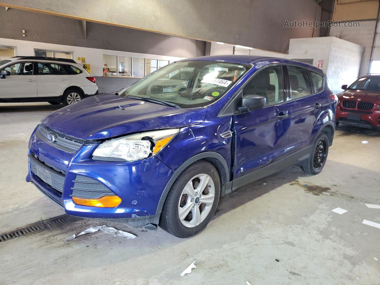 2015 Ford Escape S Blue vin: 1FMCU0F71FUC55548