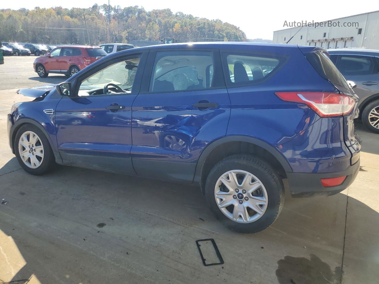 2016 Ford Escape S Blue vin: 1FMCU0F71GUB05702