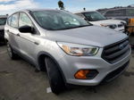 2017 Ford Escape S Silver vin: 1FMCU0F71HUD23091