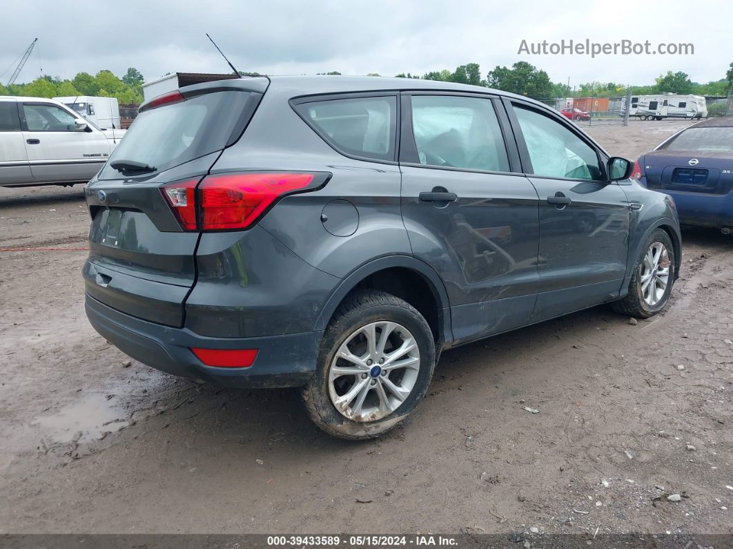 2019 Ford Escape S Gray vin: 1FMCU0F71KUA11375