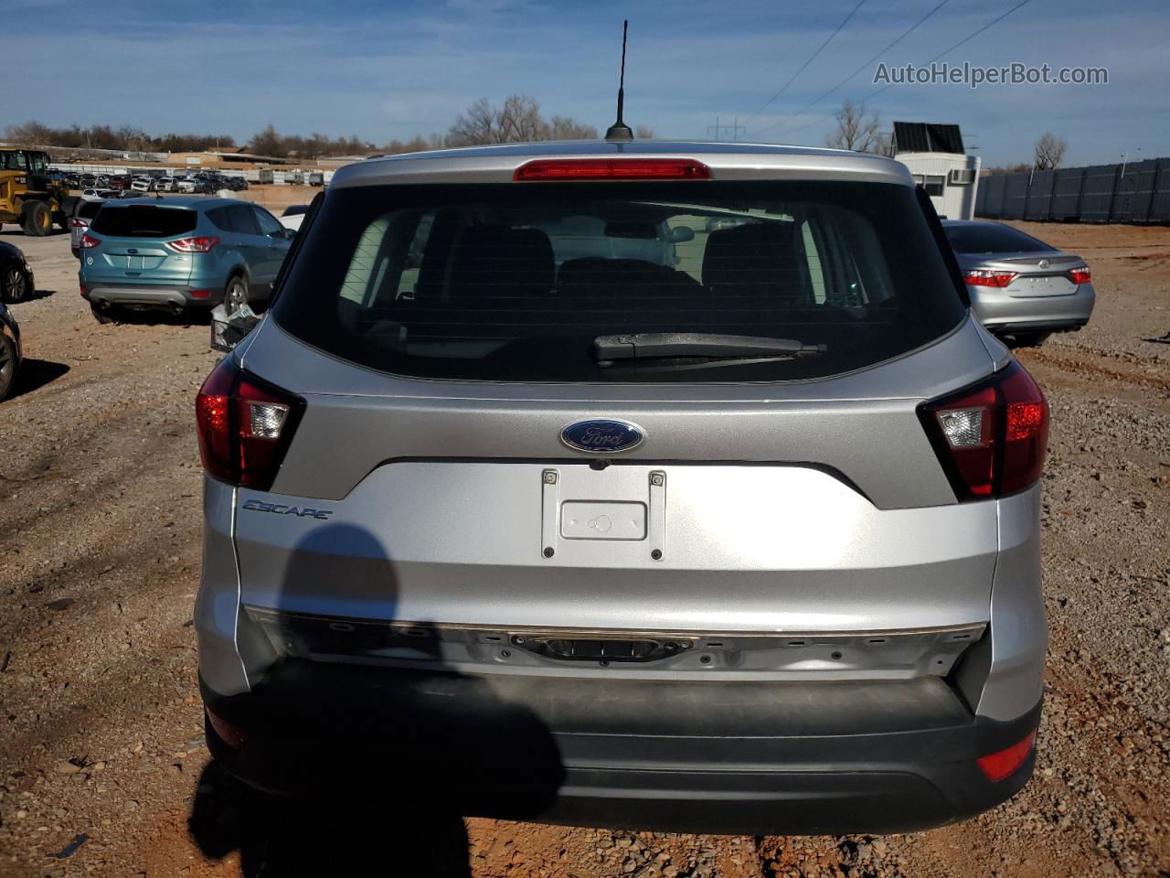 2019 Ford Escape S Silver vin: 1FMCU0F71KUB31998