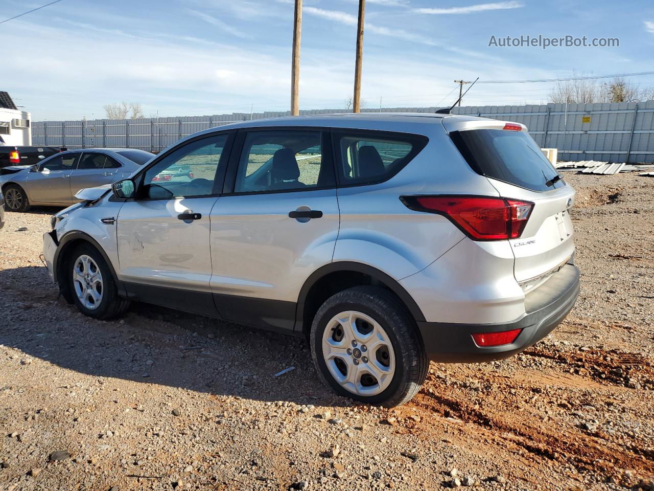 2019 Ford Escape S Silver vin: 1FMCU0F71KUB31998